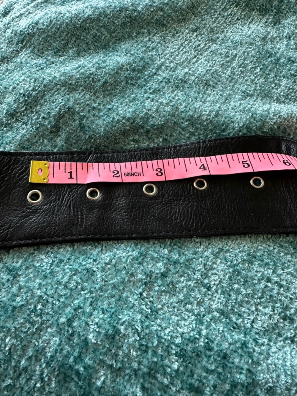 BELT BLACK HANDMADE ARTSY LEATHER LIKE SILVER HEART BELT - Picture 10 of 11